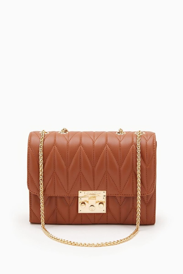 LevidorLevidor Taba Kapitone Omuz Çantası