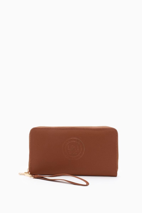 LevidorLevidor Taba Monogram Baskılı Çok İşlevli Cüzdan