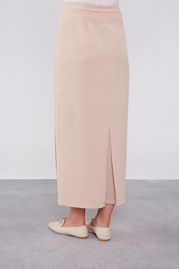 LevidorLevidor Taş Düğme Detaylı Etek