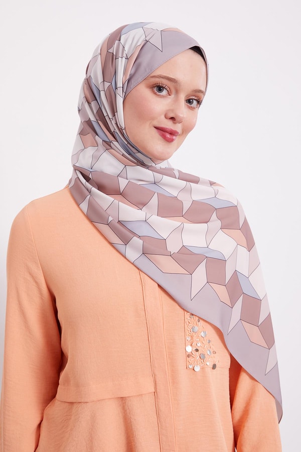 LevidorLevidor Taş Geometrik Desen Club Şal