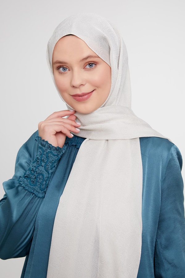 LevidorLevidor Taş Hologram Desen Jakarlı Janjan Şal