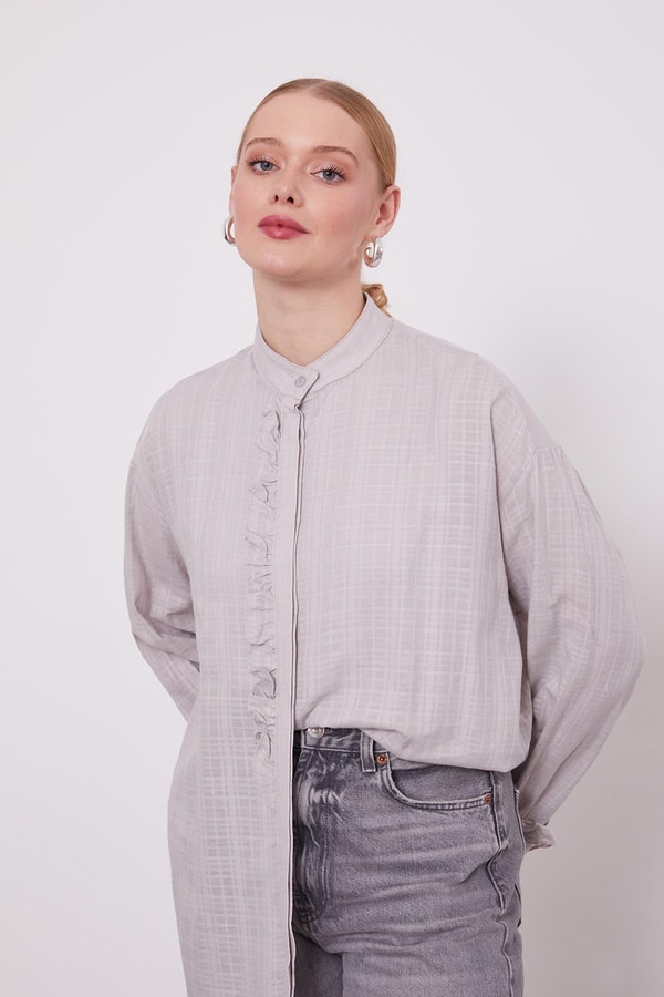 LevidorLevidor Taş Patı Fırfırlı Gömlek