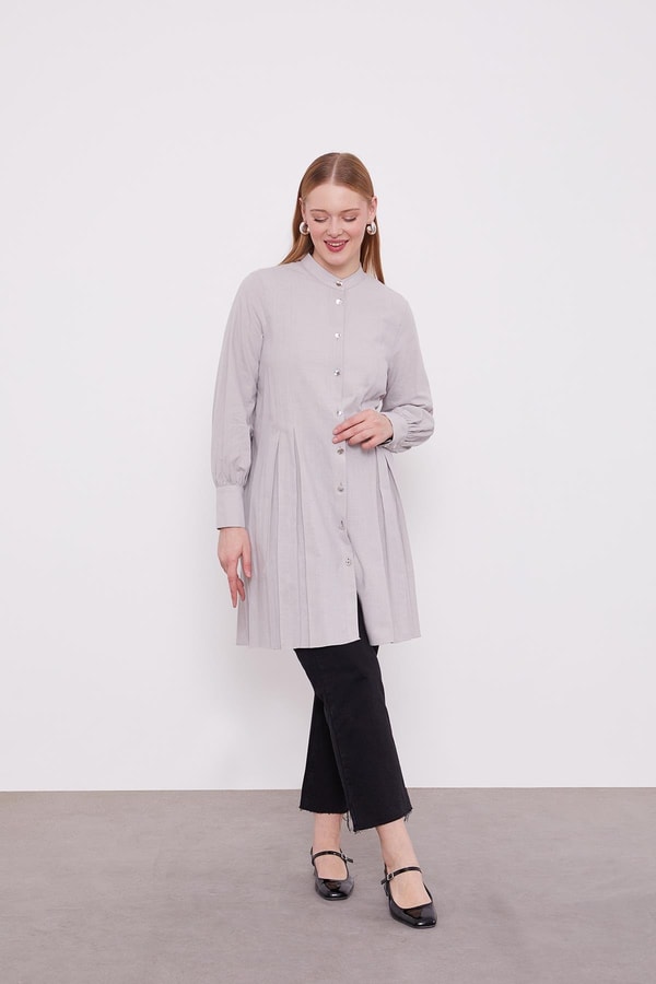 LevidorLevidor Taş Piliseli Melanj Gömlek