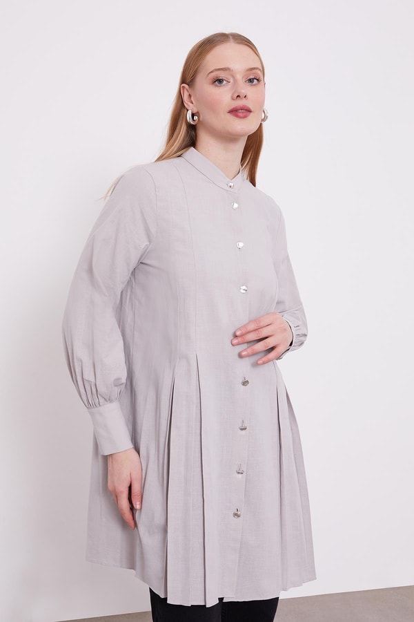 LevidorLevidor Taş Piliseli Melanj Gömlek