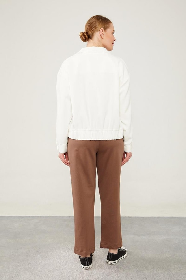 LevidorLevidor Toprak Beli Lastikli Bağıcıklı Pantolon