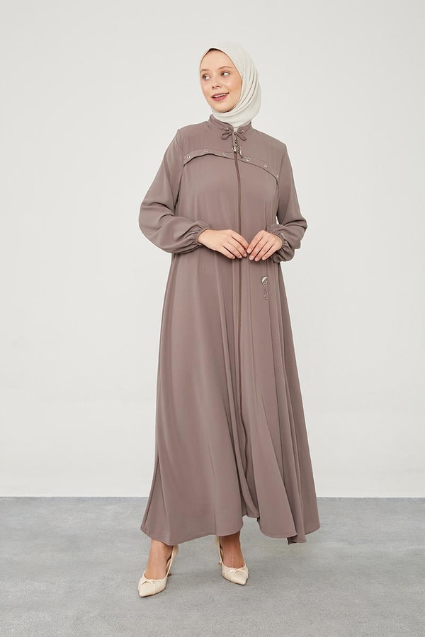 LevidorLevidor Toprak Kuş Gözü Detaylı Ferace