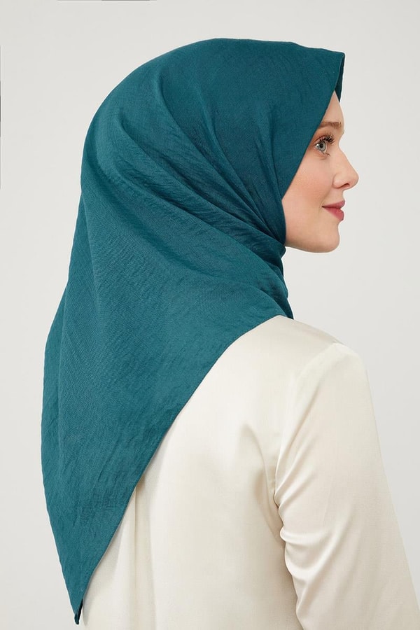 LevidorLevidor Turkuaz Düz Lüx Pamuk Cazz Eşarp