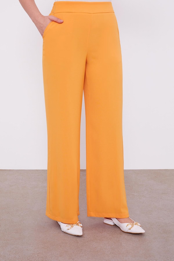 LevidorLevidor Turuncu Kapusonlu Beli İp Büzgülü İkili Takım