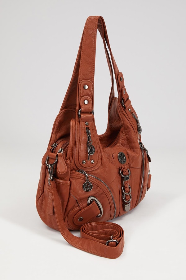 LevidorLevidor Turuncu Metal Detaylı Omuz Çantası