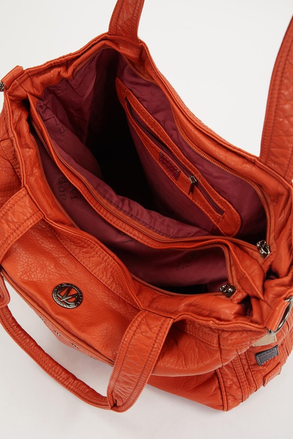 LevidorLevidor Turuncu Renk Detaylı Omuz Çantası