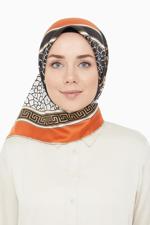 LevidorLevidor Turuncu Trend Twill Eşarp