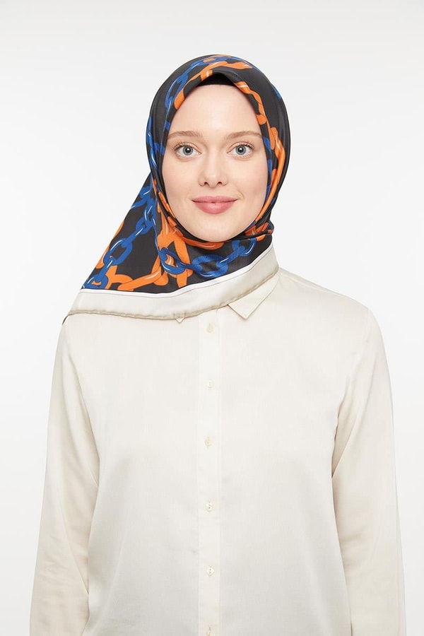 LevidorLevidor Turuncu Trend Twill Eşarp