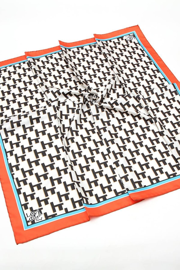 LevidorLevidor Turuncu Trend Twill Eşarp