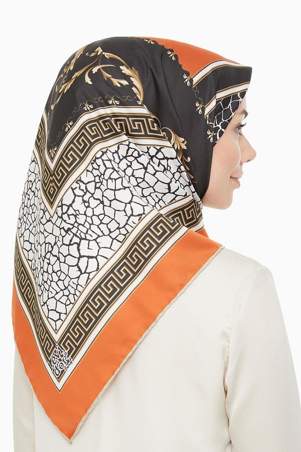 LevidorLevidor Turuncu Trend Twill Eşarp