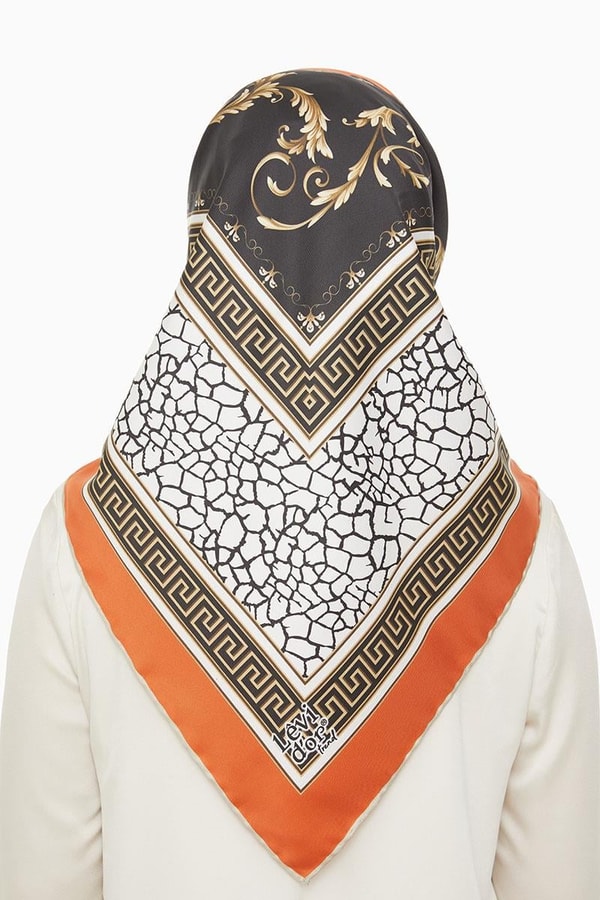 LevidorLevidor Turuncu Trend Twill Eşarp
