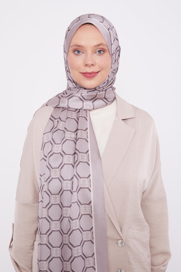 LevidorLevidor Vizon Altıgen Desen Angel Şal