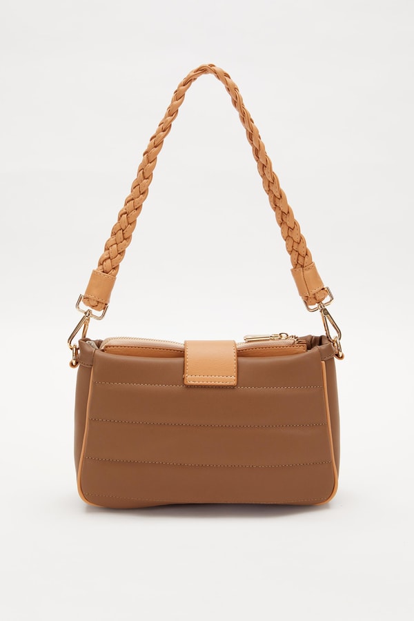 LevidorLevidor Vizon Camel Kapitone Omuz Çantası