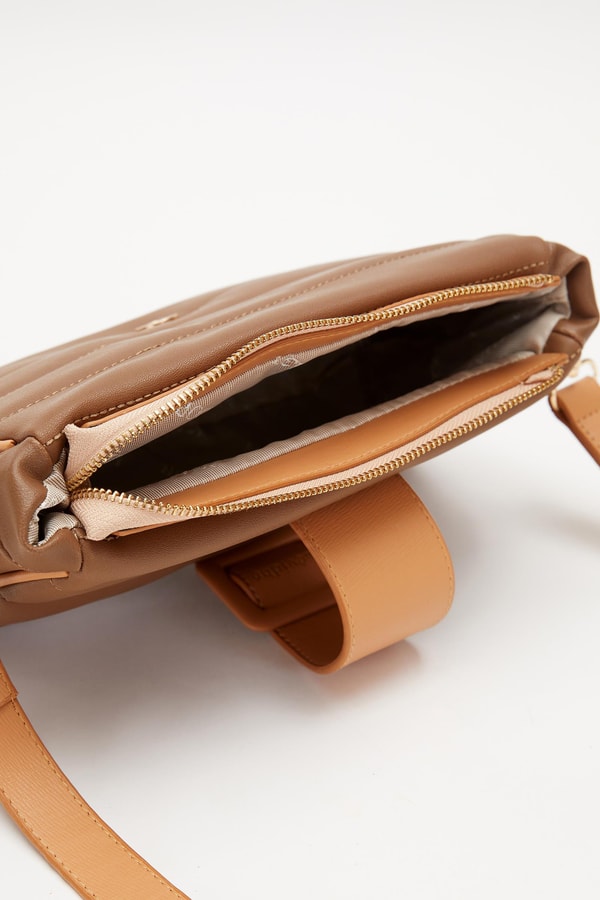 LevidorLevidor Vizon Camel Kapitone Omuz Çantası