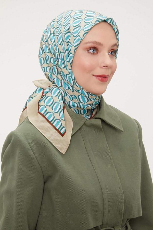 LevidorLevidor Vizon Elips Desen Modal İpek Eşarp