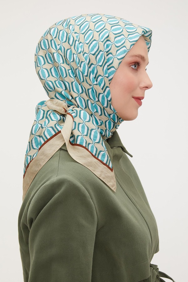 LevidorLevidor Vizon Elips Desen Modal İpek Eşarp