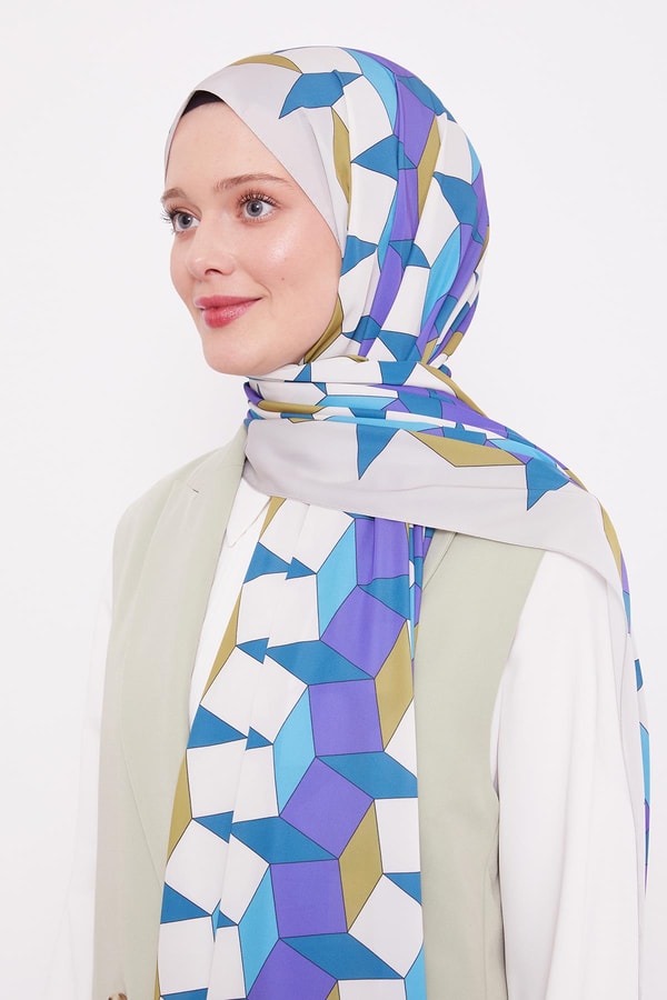 LevidorLevidor Vizon Geometrik Desen Club Şal