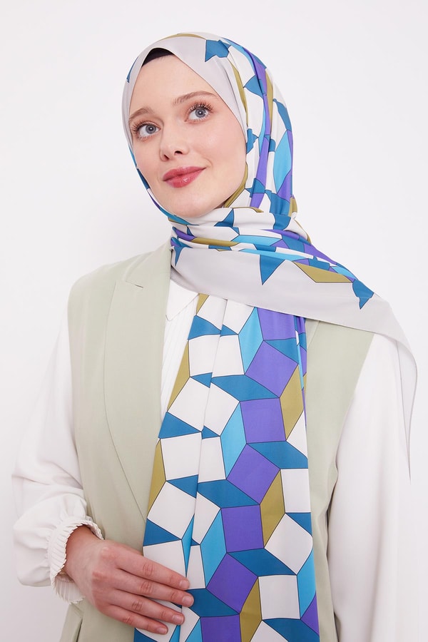 LevidorLevidor Vizon Geometrik Desen Club Şal
