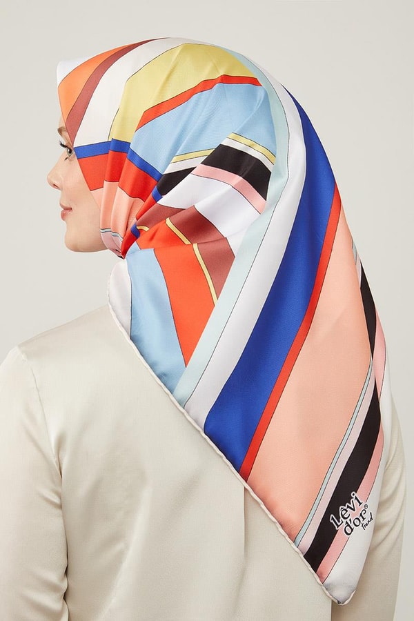 LevidorLevidor Vizon Kalın Çizgili Eşarp