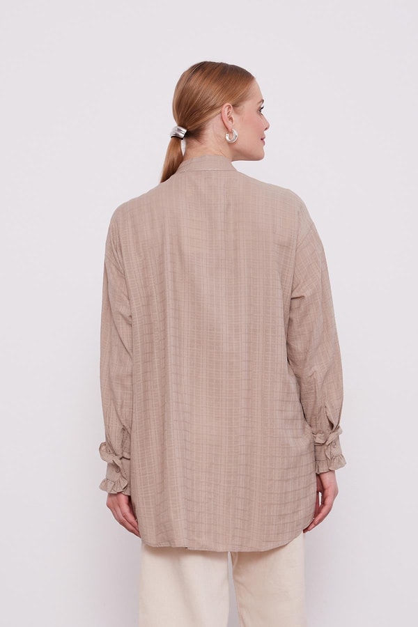 LevidorLevidor Vizon Patı Fırfırlı Gömlek