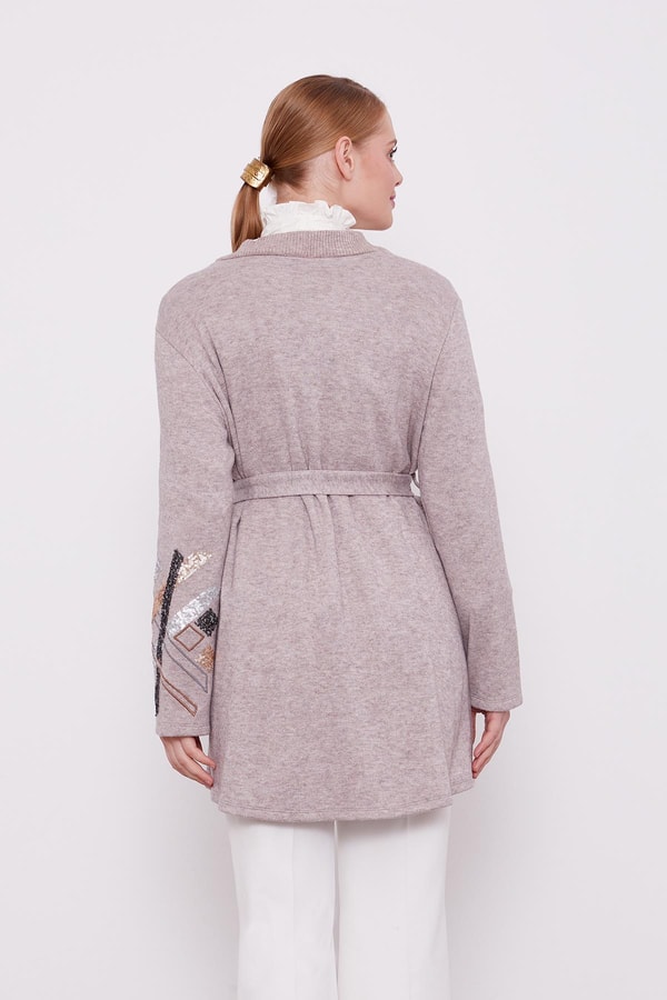 LevidorLevidor Vizon Payet İşlemeli Kaşmir Hırka