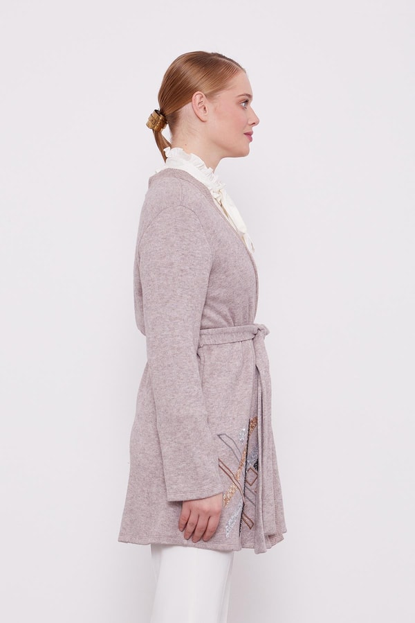 LevidorLevidor Vizon Payet İşlemeli Kaşmir Hırka