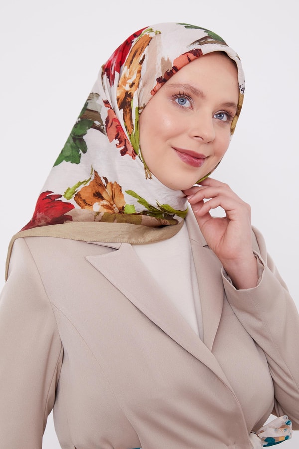 LevidorLevidor Vizon Soyut Desen Modal İpek Eşarp