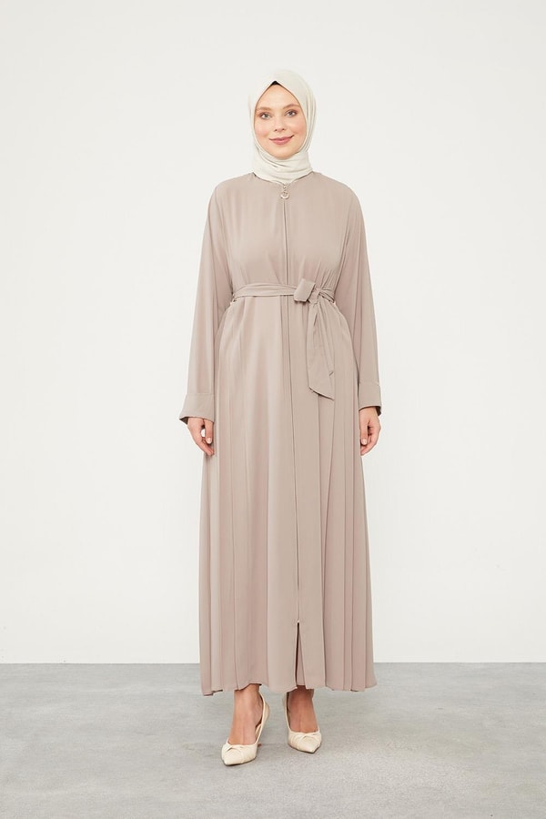 LevidorLevidor Vizon Yanları Pileli Düğme Detaylı Ferace