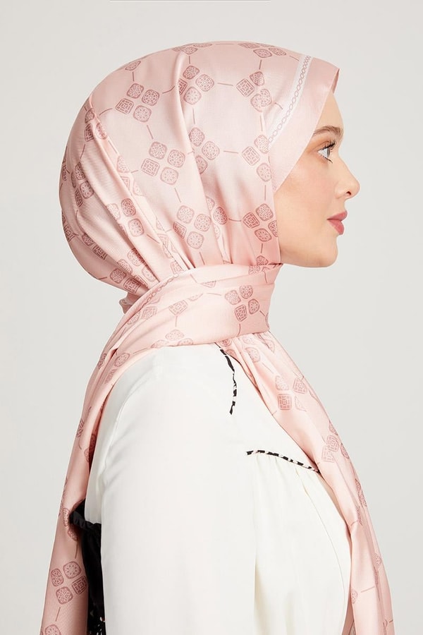 LevidorLevidor Yavruağzı Geometrik Desen Angel Şal