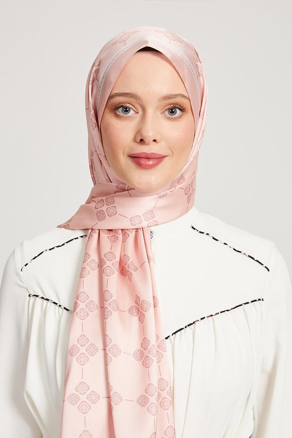 LevidorLevidor Yavruağzı Geometrik Desen Angel Şal