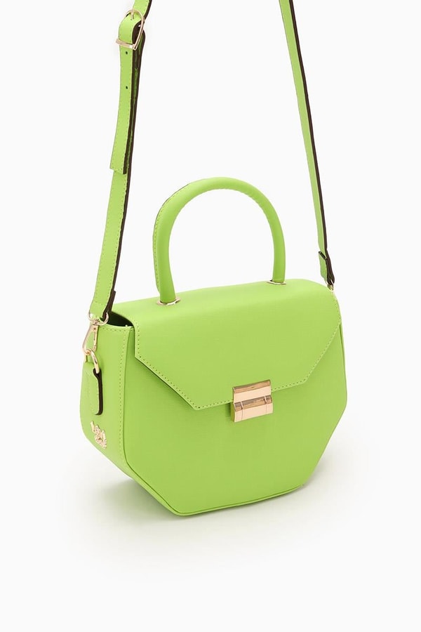 LevidorLevidor Yeşil Geometrik Model El Çantası