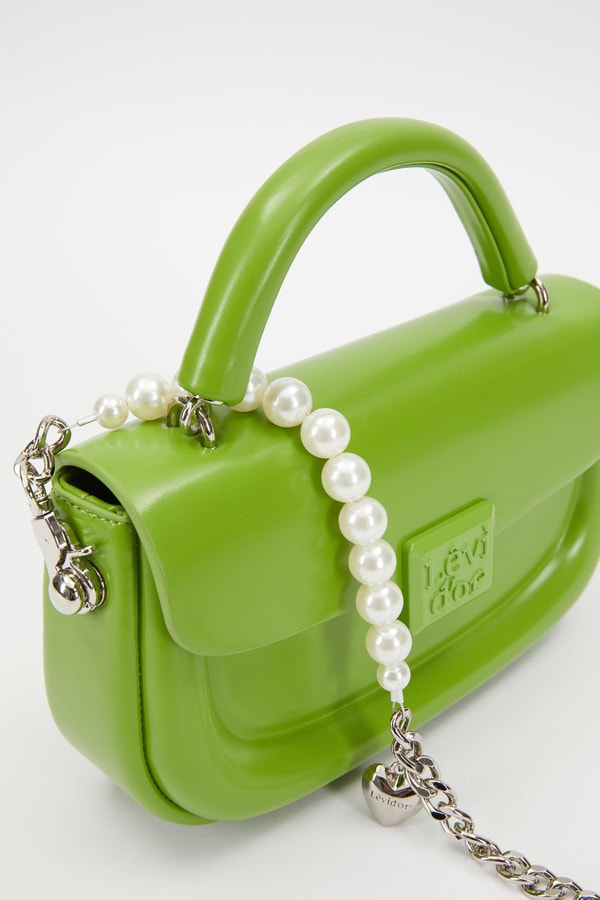 LevidorLevidor Yeşil İnci Askılı Omuz Çantası