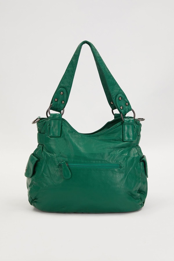 LevidorLevidor Yeşil Kuşgözü Detaylı Omuz Çantası