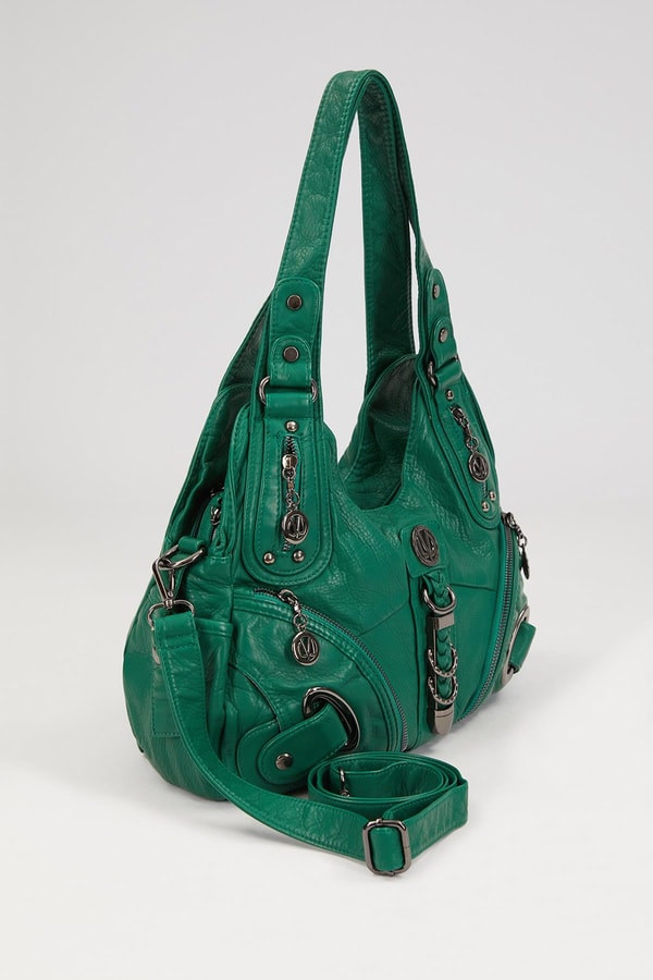 LevidorLevidor Yeşil Metal Detaylı Omuz Çantası