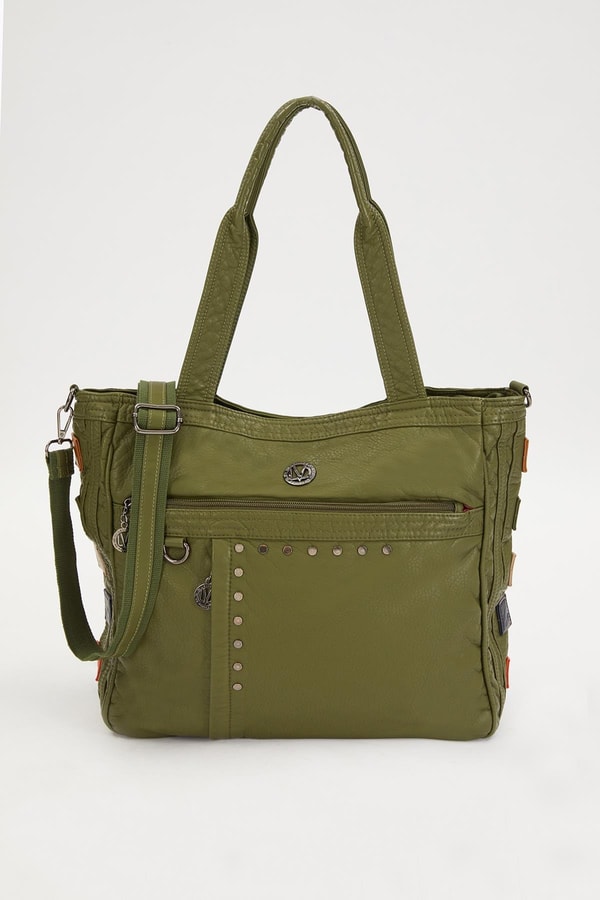 LevidorLevidor Yeşil Renk Detaylı Omuz Çantası