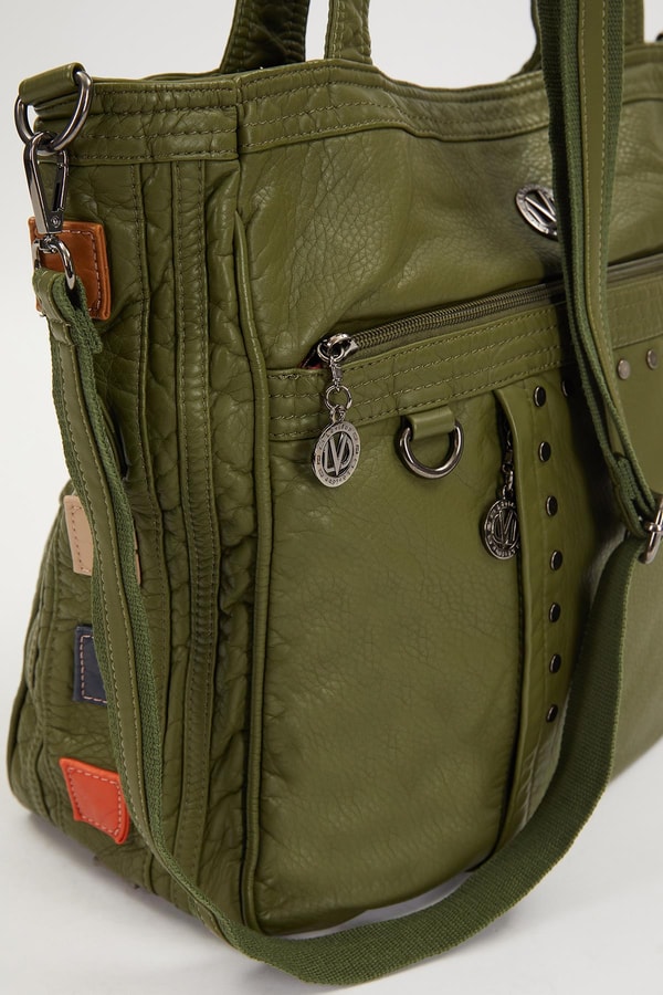 LevidorLevidor Yeşil Renk Detaylı Omuz Çantası