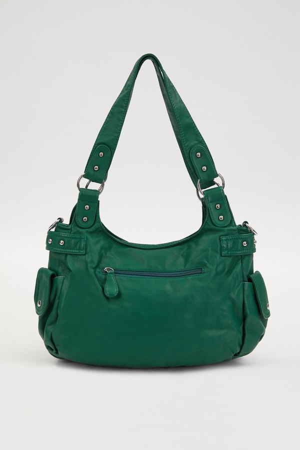 LevidorLevidor Yeşil Zımba Detaylı Omuz Çantası