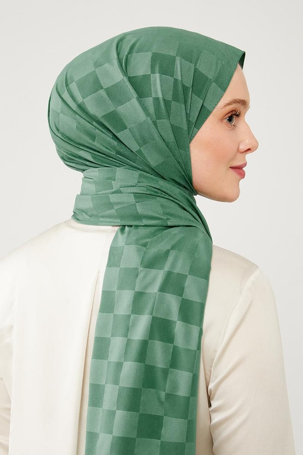 LevidorLevidor Zümrüt Dama Desen Jakarlı Elegance Şal