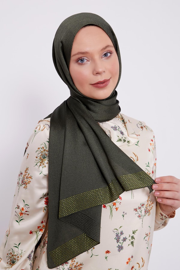 LevidorLevidor Zümrüt Kalın Şerit Diamond Şal