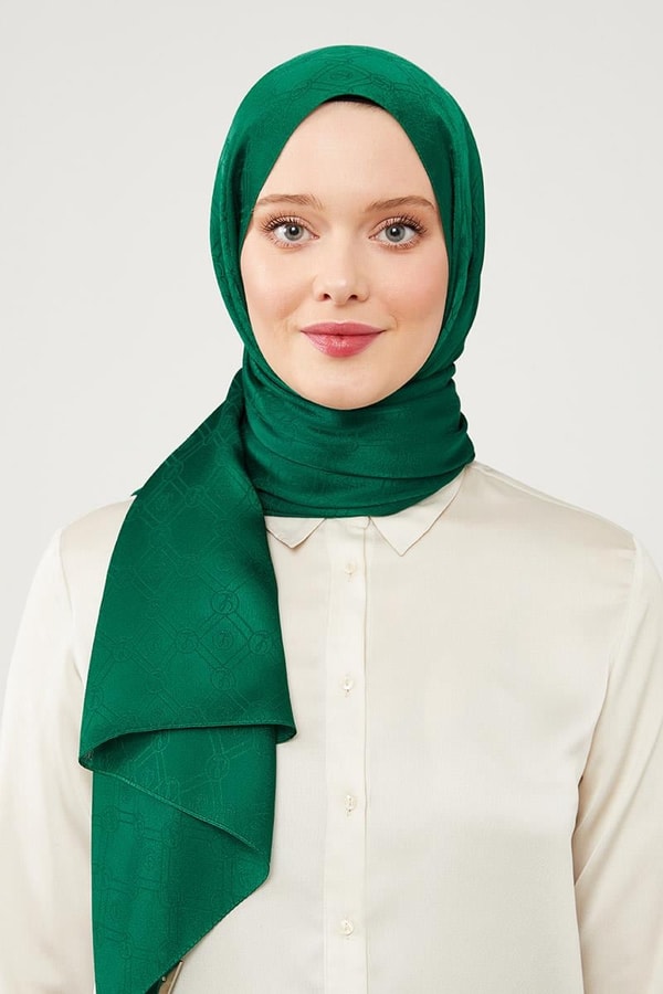 LevidorLevidor Zümrüt Levidor Baskılı Jakarlı Elegance Şal