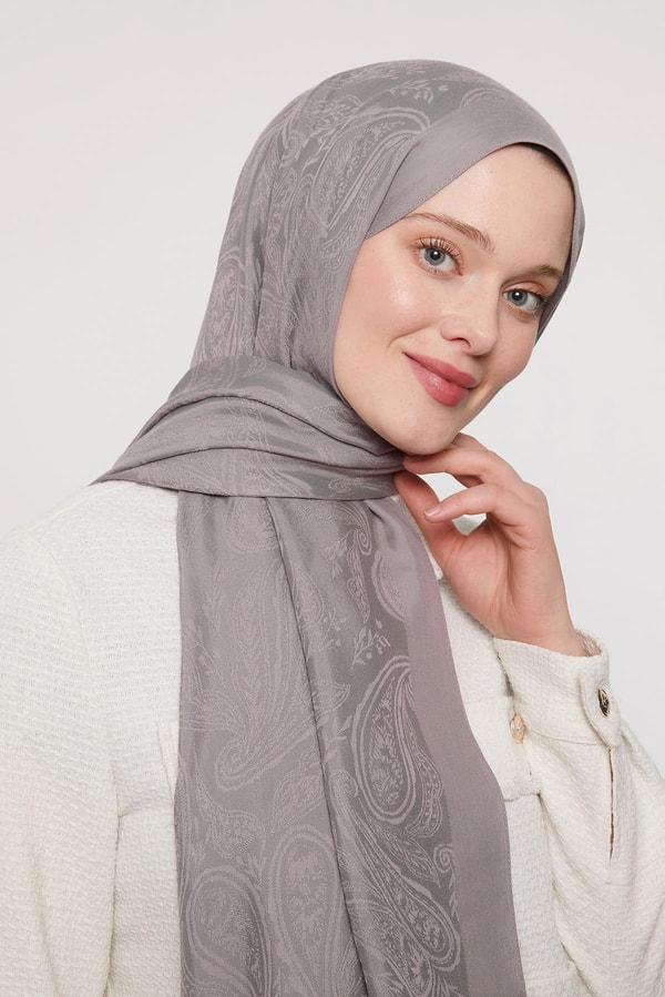 LevidorLeylak Hint Desen Grazia Şal