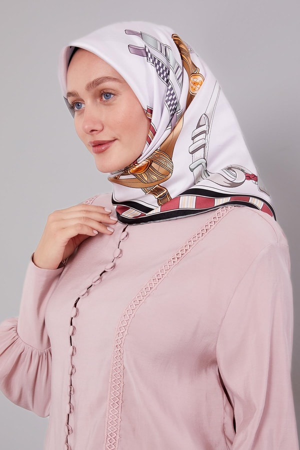 LevidorLila Twill İpek Eşarp Lunera Koleksiyonu