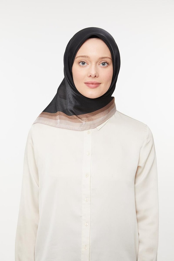 LevidorMat Siyah Kehribar Eşarp