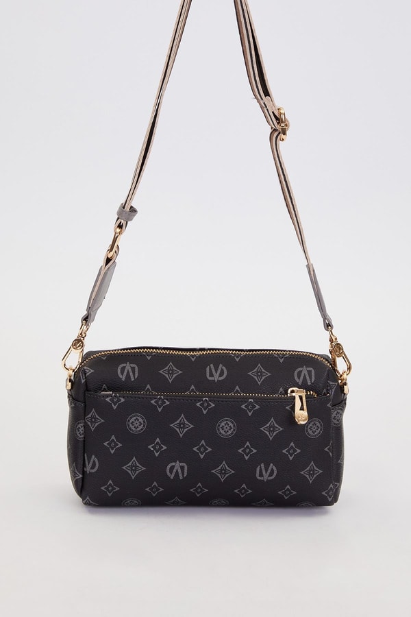 LevidorMavi Çizglili Kuşak Detaylı Omuz Çantası