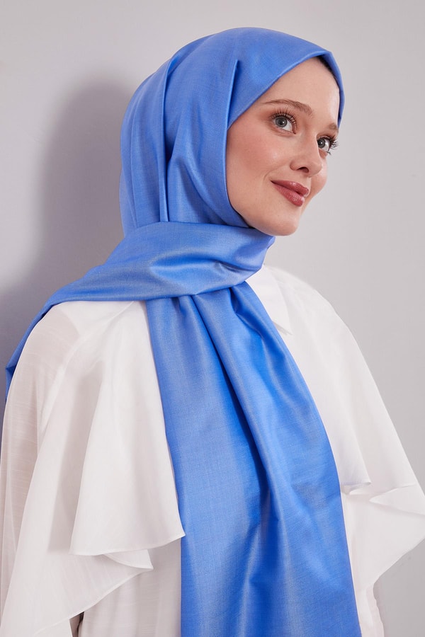 LevidorMavi İpek Şal