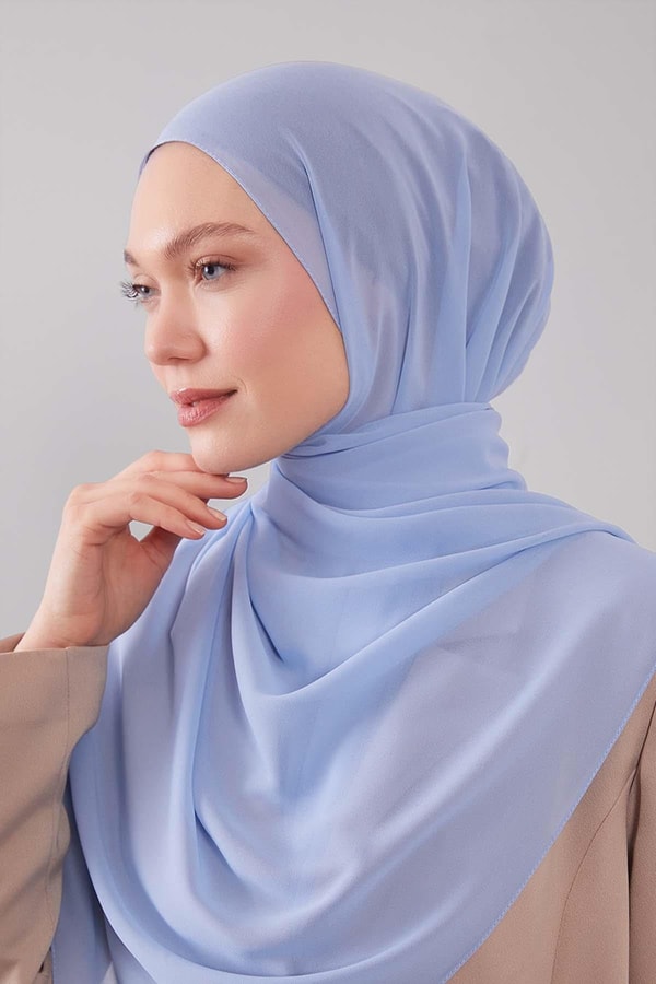 LevidorMavi Lux Şifon Şal